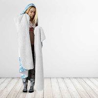 Fiji Rugby 2025 Custom Hooded Blanket Fijian Tapa Toso Viti Toso - White LT14 - Polynesian Pride
