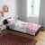 Fiji Rugby 2025 Custom Bedding Set Fijian Tapa Toso Viti Toso - Pink