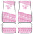 Fiji Rugby 2025 Custom Car Mats Fijian Tapa Toso Viti Toso - Pink