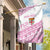 Fiji Rugby 2025 Custom Garden Flag Fijian Tapa Toso Viti Toso - Pink