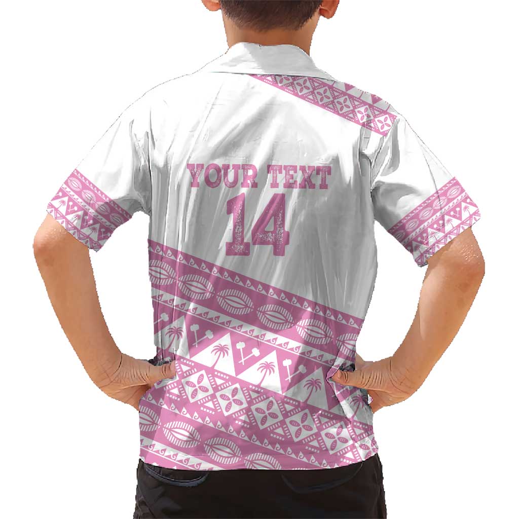 Fiji Rugby 2025 Custom Hawaiian Shirt Fijian Tapa Toso Viti Toso - Pink LT14 - Polynesian Pride
