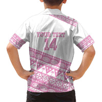 Fiji Rugby 2025 Custom Hawaiian Shirt Fijian Tapa Toso Viti Toso - Pink LT14 - Polynesian Pride