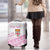 Fiji Rugby 2025 Custom Luggage Cover Fijian Tapa Toso Viti Toso - Pink