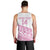 Fiji Rugby 2025 Custom Men Tank Top Fijian Tapa Toso Viti Toso - Pink