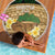 Bula Fiji Kava Bowl Beach Blanket Fijian Tapa Cloth Vintage Vibe