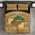 Bula Fiji Kava Bowl Bedding Set Fijian Tapa Cloth Vintage Vibe