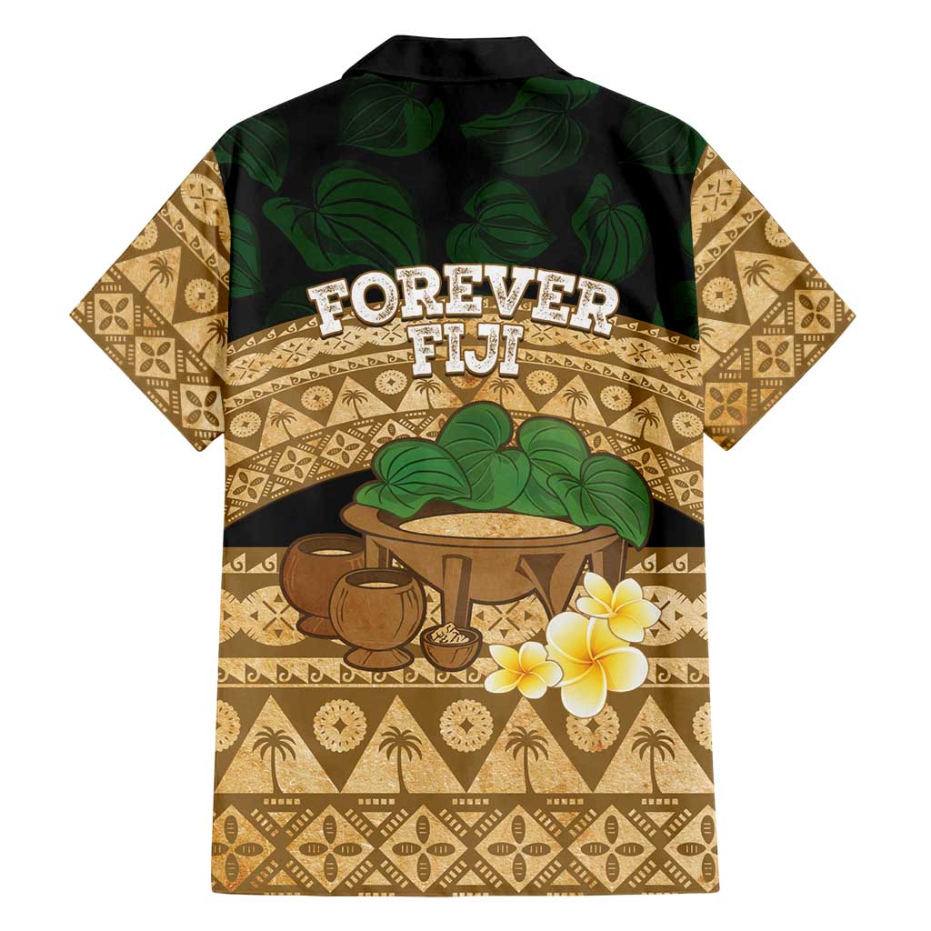 Bula Fiji Kava Bowl Family Matching Off Shoulder Maxi Dress and Hawaiian Shirt Fijian Tapa Cloth Vintage Vibe LT14 - Polynesian Pride