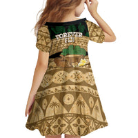 Bula Fiji Kava Bowl Family Matching Summer Maxi Dress and Hawaiian Shirt Fijian Tapa Cloth Vintage Vibe LT14 - Polynesian Pride
