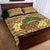Bula Fiji Kava Bowl Quilt Bed Set Fijian Tapa Cloth Vintage Vibe