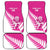 New Zealand Silver Fern Rugby Custom Car Mats Go All Black Maori Pink Version