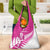 New Zealand Silver Fern Rugby Custom Grocery Bag Go All Black Maori Pink Version