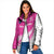New Zealand Silver Fern Rugby Custom Padded Jacket Go All Black Maori Pink Version - Polynesian Pride