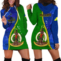 Vanuatu Malampa Province Hoodie Dress Turtle Sand Drawing Unique Tapa Pattern LT14 - Polynesian Pride