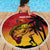 Custom Papua New Guinea Cricket Beach Blanket PNG Barramundis - Polynesian Pride