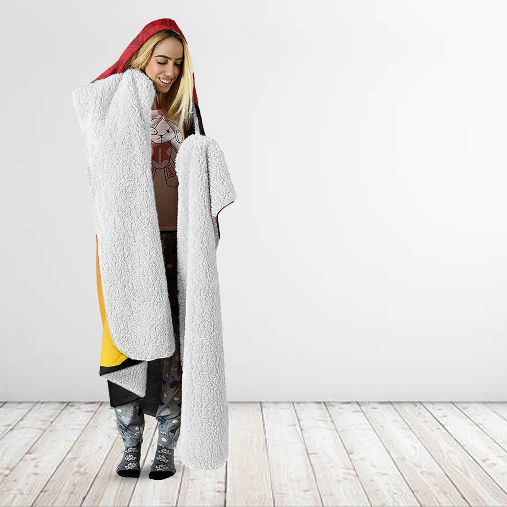 Custom Papua New Guinea Cricket Hooded Blanket PNG Barramundis - Polynesian Pride