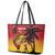 Custom Papua New Guinea Cricket Leather Tote Bag PNG Barramundis - Polynesian Pride