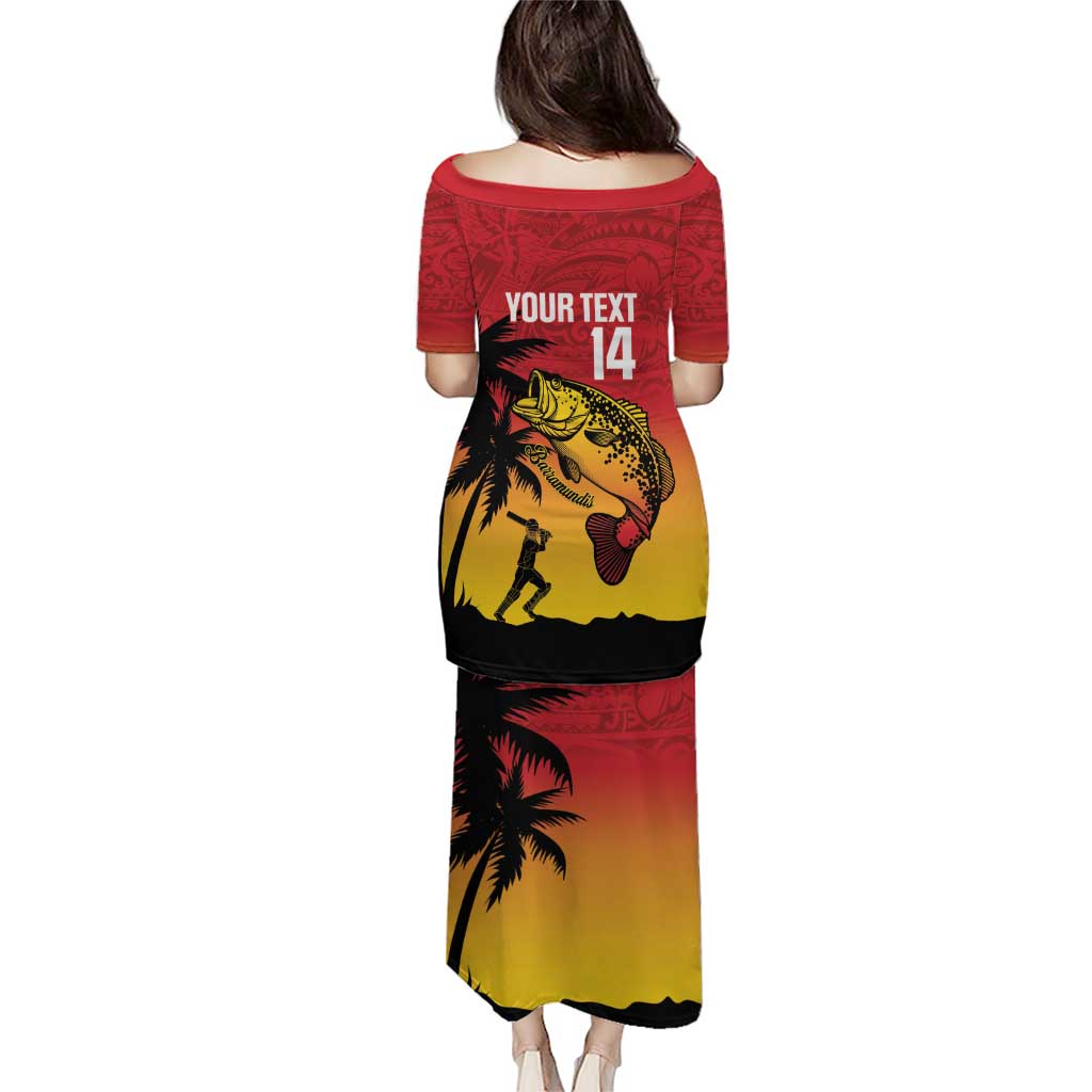 Custom Papua New Guinea Cricket Puletasi PNG Barramundis - Polynesian Pride