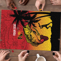 Custom Papua New Guinea Cricket Puzzle PNG Barramundis - Polynesian Pride