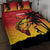 Custom Papua New Guinea Cricket Quilt Bed Set PNG Barramundis - Polynesian Pride
