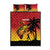 Custom Papua New Guinea Cricket Quilt Bed Set PNG Barramundis - Polynesian Pride