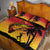 Custom Papua New Guinea Cricket Quilt Bed Set PNG Barramundis - Polynesian Pride