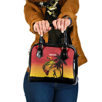 Custom Papua New Guinea Cricket Shoulder Handbag PNG Barramundis - Polynesian Pride