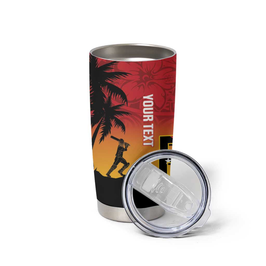 Custom Papua New Guinea Cricket Tumbler Cup PNG Barramundis - Polynesian Pride