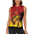 Custom Papua New Guinea Cricket Women Sleeveless Polo Shirt PNG Barramundis - Polynesian Pride