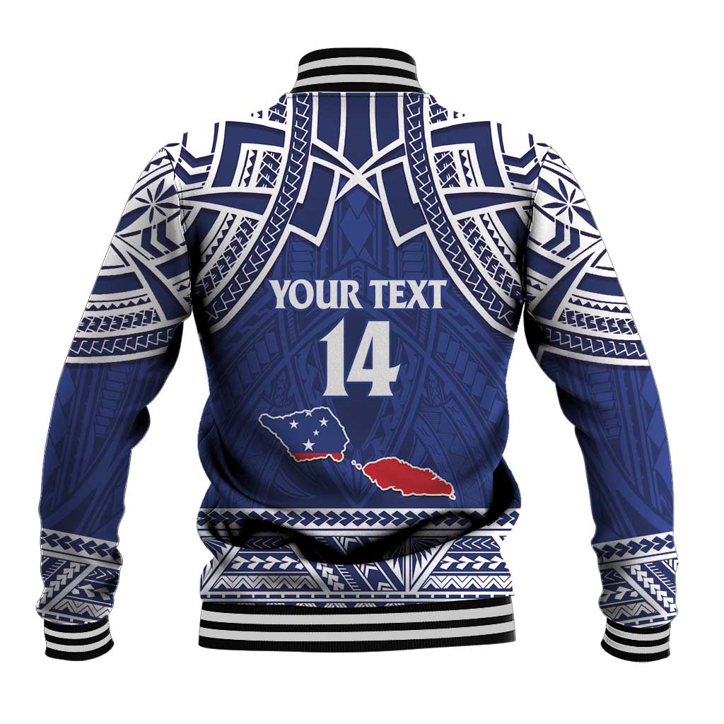 Custom Samoa Cricket Baseball Jacket Go Champions Samoan - Polynesian Pride