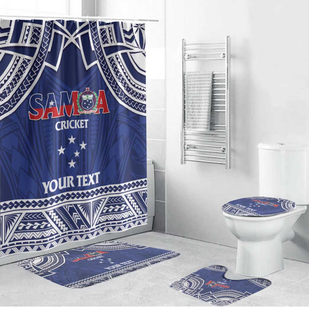 Custom Samoa Cricket Bathroom Set Go Champions Samoan - Polynesian Pride