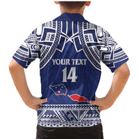 Custom Samoa Cricket Family Matching Mermaid Dress and Hawaiian Shirt Go Champions Samoan - Polynesian Pride