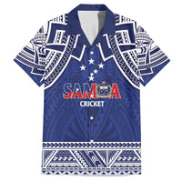 Custom Samoa Cricket Family Matching Off The Shoulder Long Sleeve Dress and Hawaiian Shirt Go Champions Samoan - Polynesian Pride
