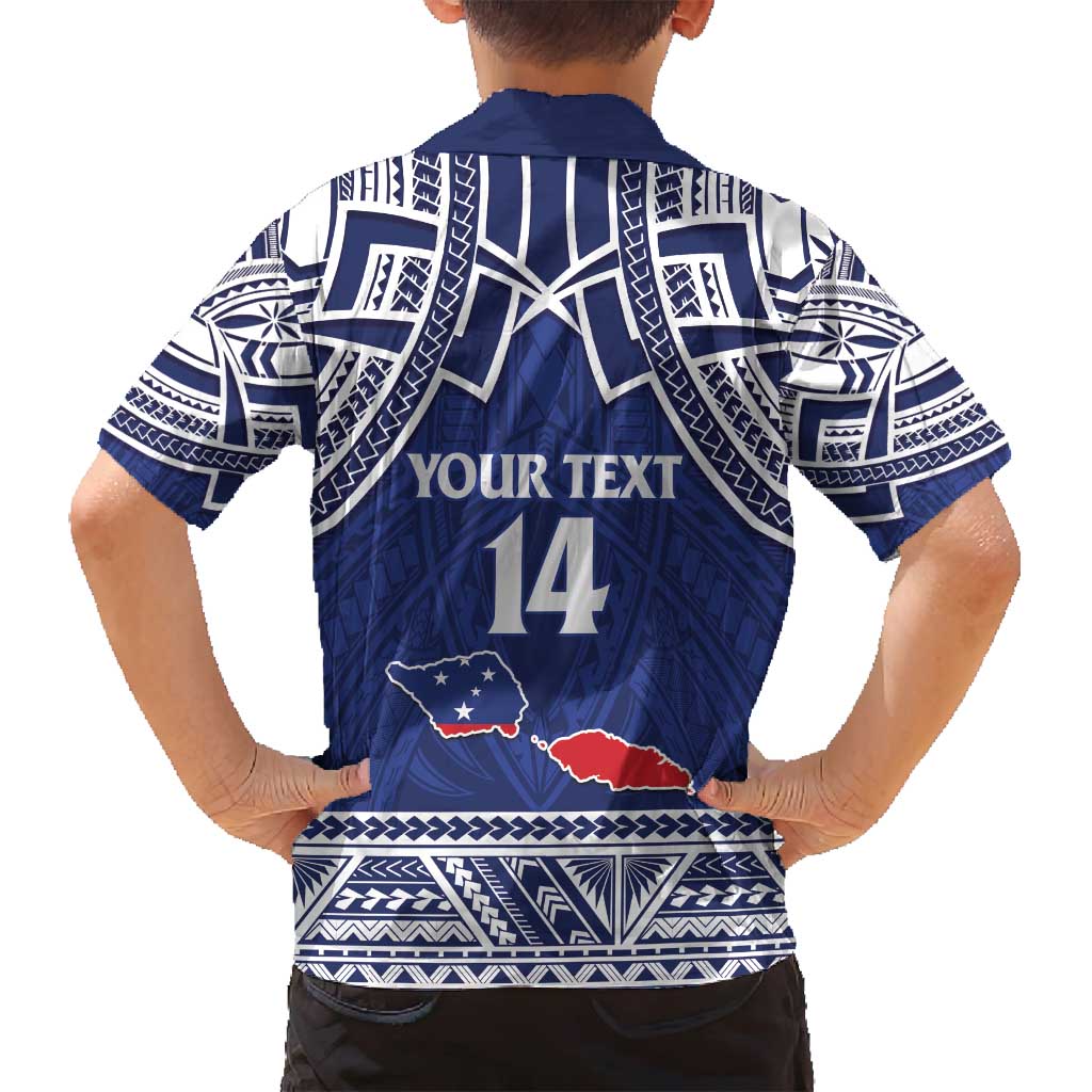 Custom Samoa Cricket Family Matching Off Shoulder Maxi Dress and Hawaiian Shirt Go Champions Samoan - Polynesian Pride