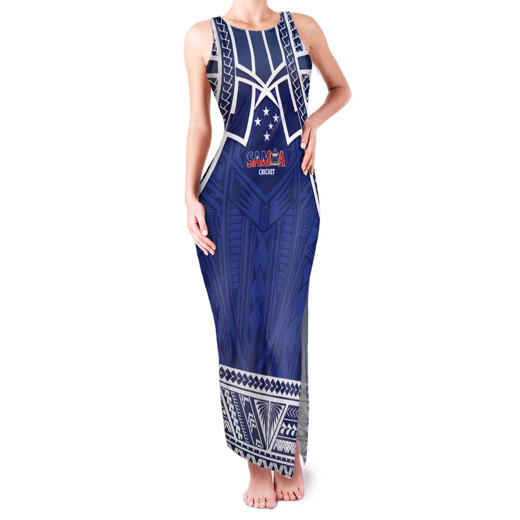 Custom Samoa Cricket Family Matching Tank Maxi Dress and Hawaiian Shirt Go Champions Samoan - Polynesian Pride