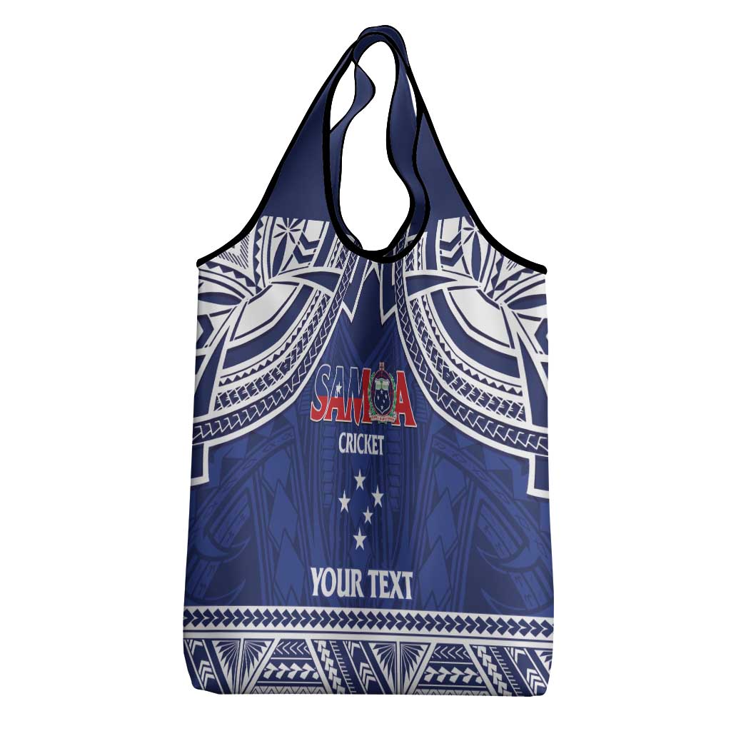 Custom Samoa Cricket Grocery Bag Go Champions Samoan - Polynesian Pride