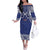 Custom Samoa Cricket Off The Shoulder Long Sleeve Dress Go Champions Samoan - Polynesian Pride