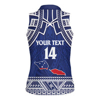 Custom Samoa Cricket Women Sleeveless Polo Shirt Go Champions Samoan - Polynesian Pride