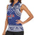 Custom Samoa Cricket Women Sleeveless Polo Shirt Go Champions Samoan - Polynesian Pride