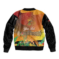 Personalised Papua New Guinea Independence Day Bomber Jacket One People One Nation One Country