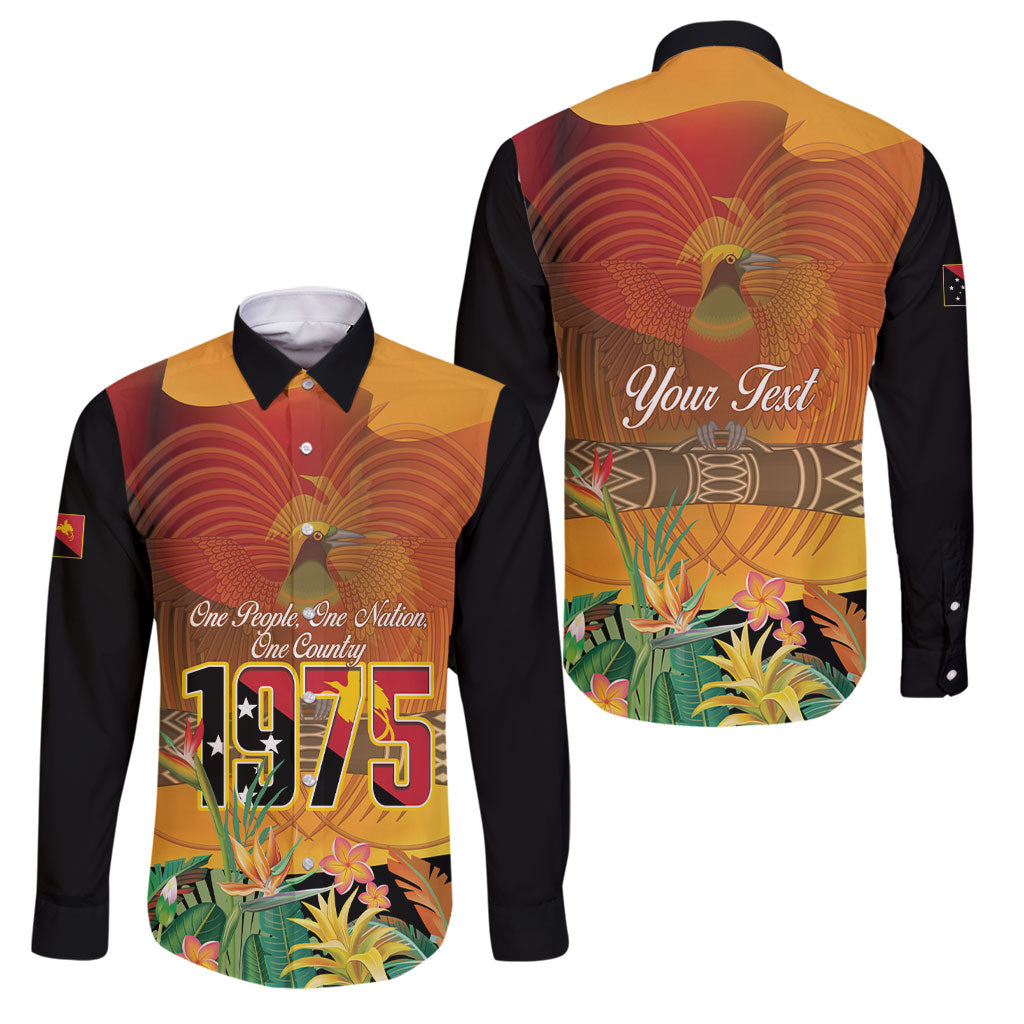 Personalised Papua New Guinea Independence Day Family Matching Mermaid Dress and Hawaiian Shirt One People One Nation One Country