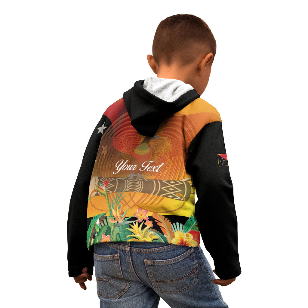 Personalised Papua New Guinea Independence Day Kid Hoodie One People One Nation One Country