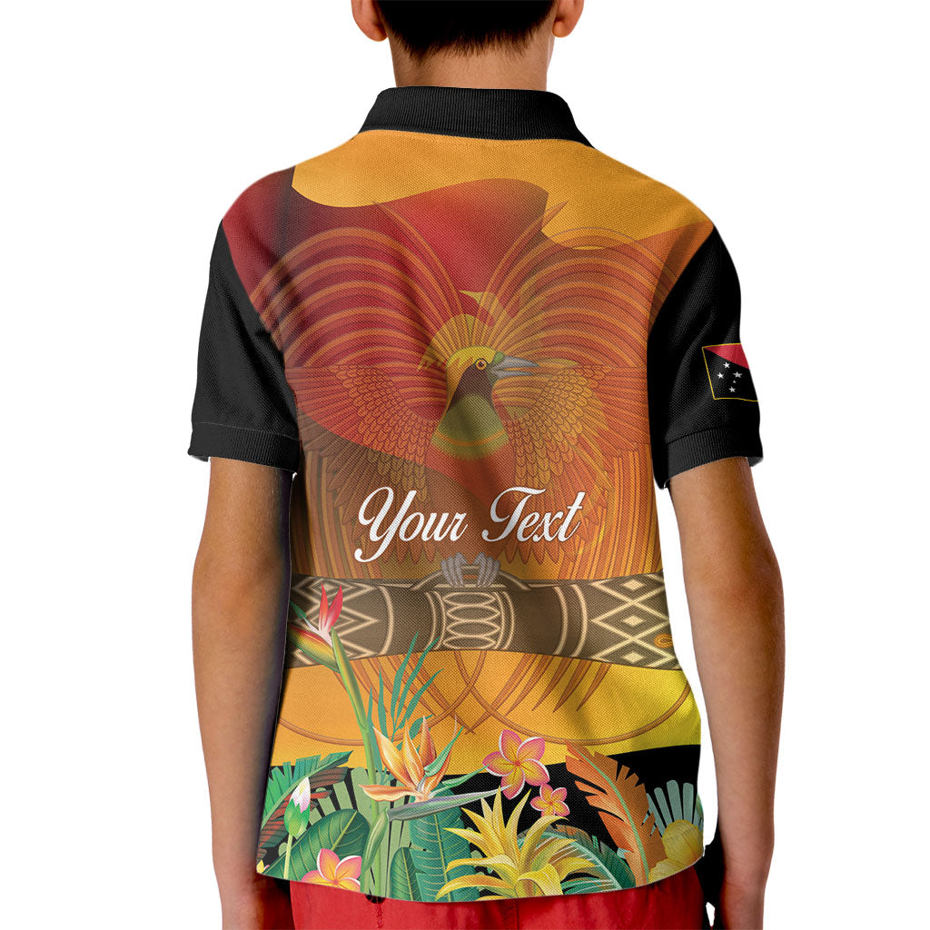 Personalised Papua New Guinea Independence Day Kid Polo Shirt One People One Nation One Country
