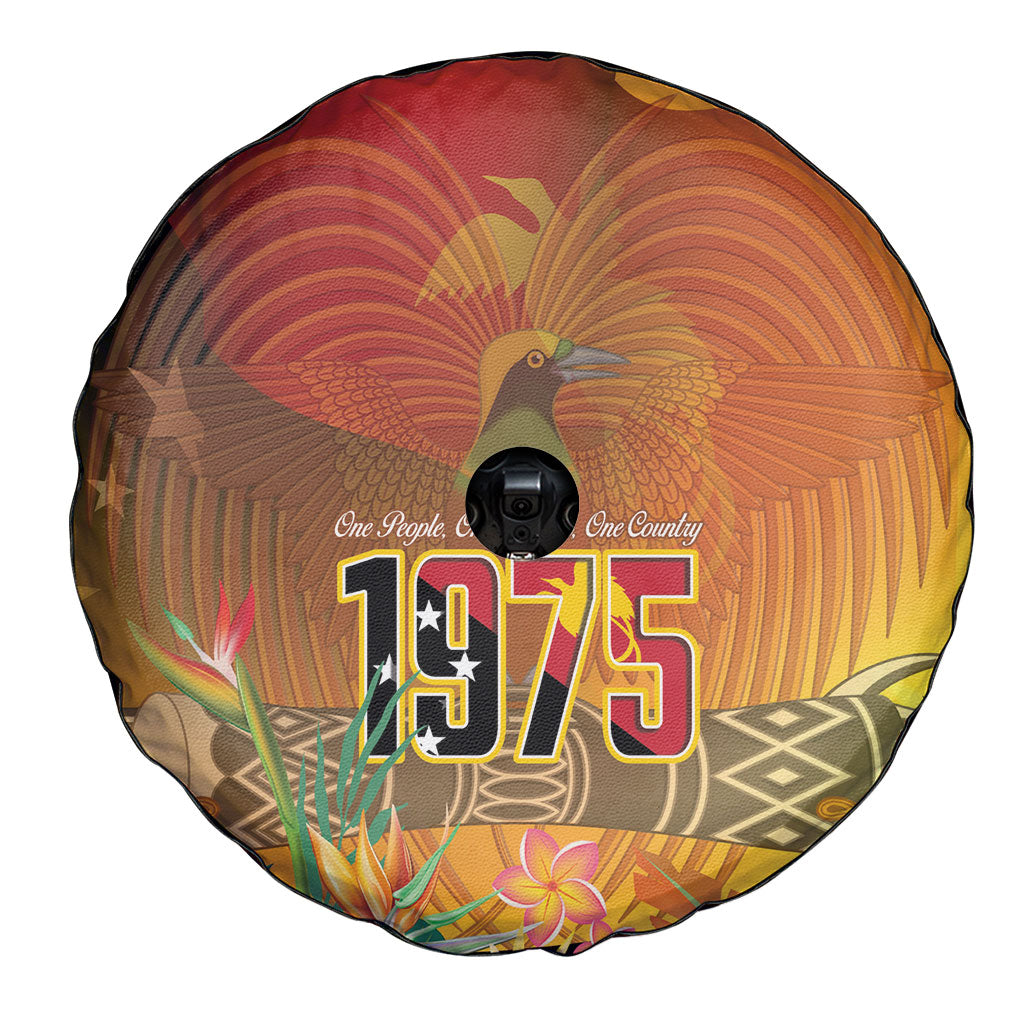 Papua New Guinea Independence Day Spare Tire Cover One People One Nation One Country