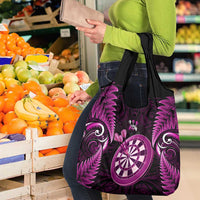 New Zealand Darts Grocery Bag Happiness Is A Tight Threesome Maori Pink