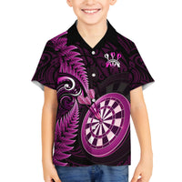 New Zealand Darts Kid Hawaiian Shirt Happiness Is A Tight Threesome Maori Pink LT14 - Polynesian Pride