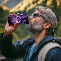 Personalised New Zealand Darts 4 in 1 Can Cooler Tumbler Happiness Is A Tight Threesome Maori Purple LT14 - Polynesian Pride