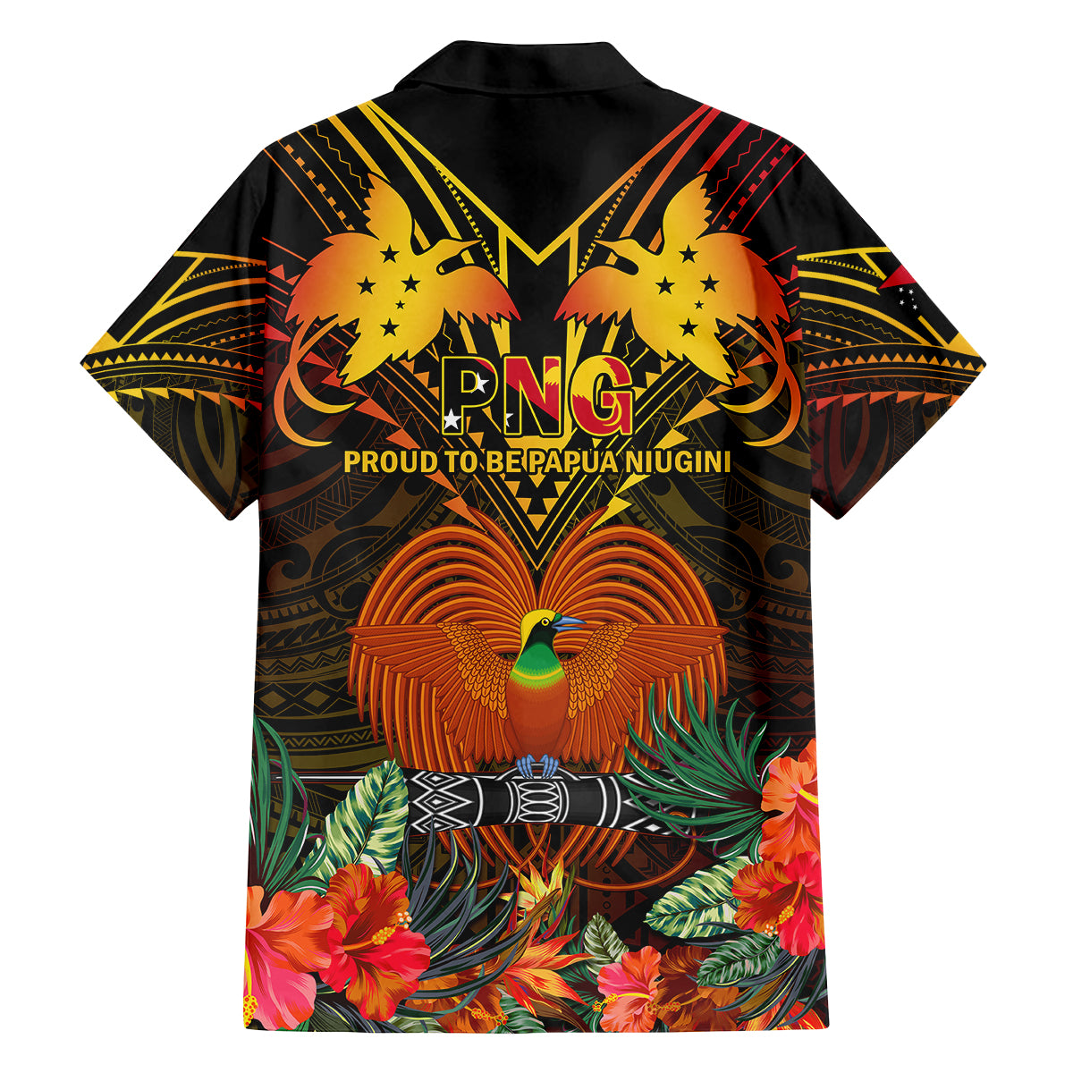 Papua New Guinea Central Province Kid Hawaiian Shirt Papua Niugini Coat Of Arms With Flag Style LT14 - Polynesian Pride