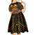Papua New Guinea Central Province Kid Short Sleeve Dress Papua Niugini Coat Of Arms With Flag Style LT14 - Polynesian Pride