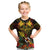 Papua New Guinea Chimbu Province Kid T Shirt Papua Niugini Coat Of Arms With Flag Style LT14 Black - Polynesian Pride
