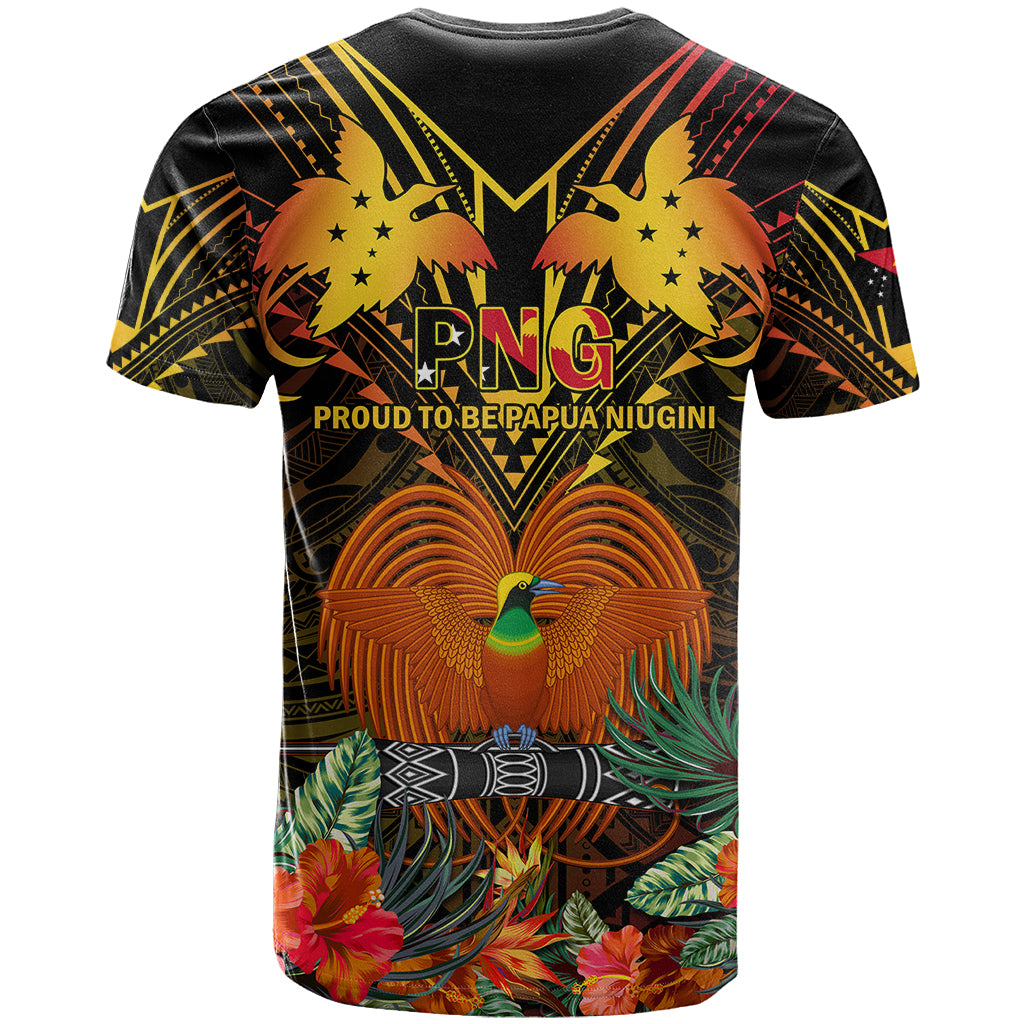 Papua New Guinea Southern Highlands Province T Shirt Papua Niugini Coat Of Arms With Flag Style LT14 - Polynesian Pride